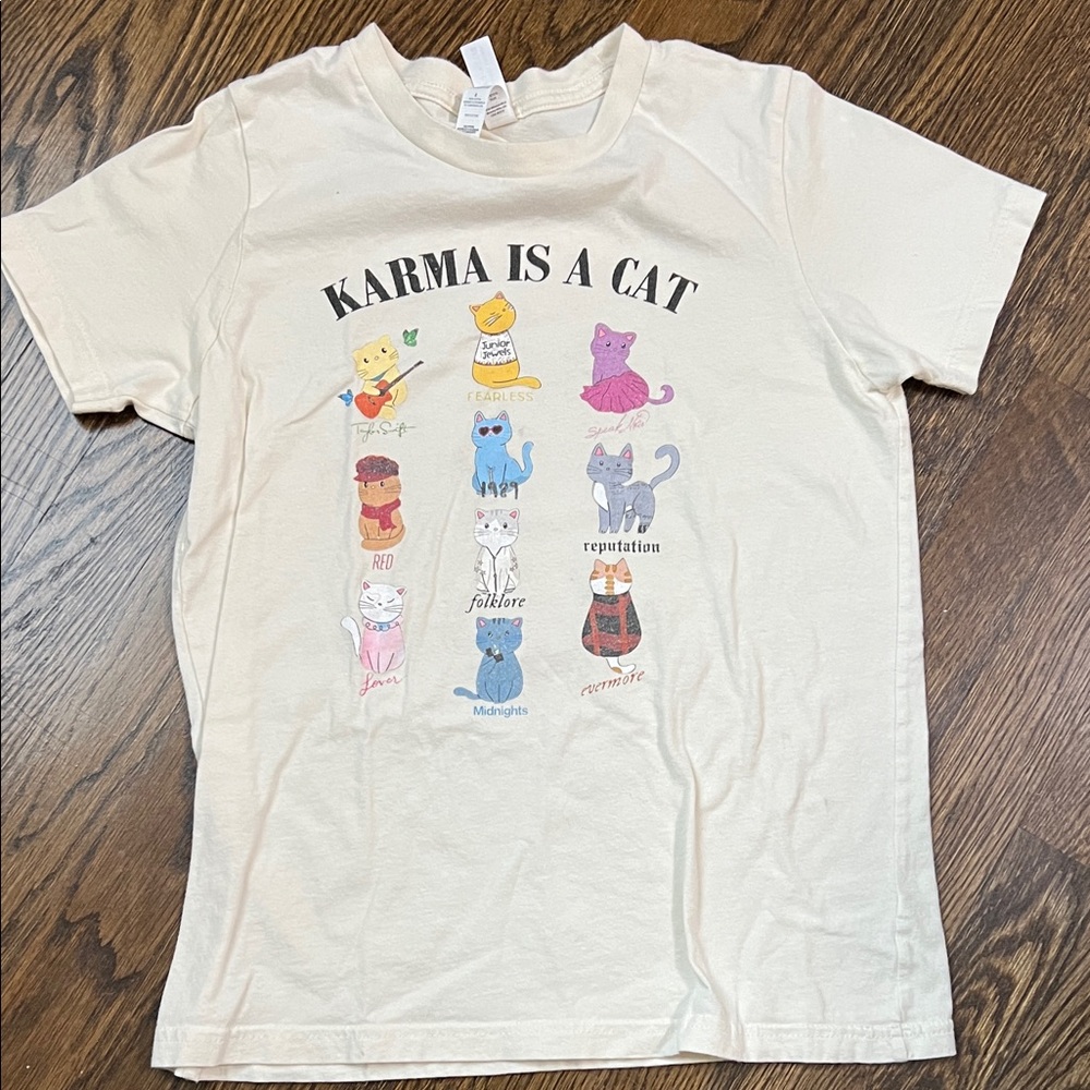Karma is a cat t shirt